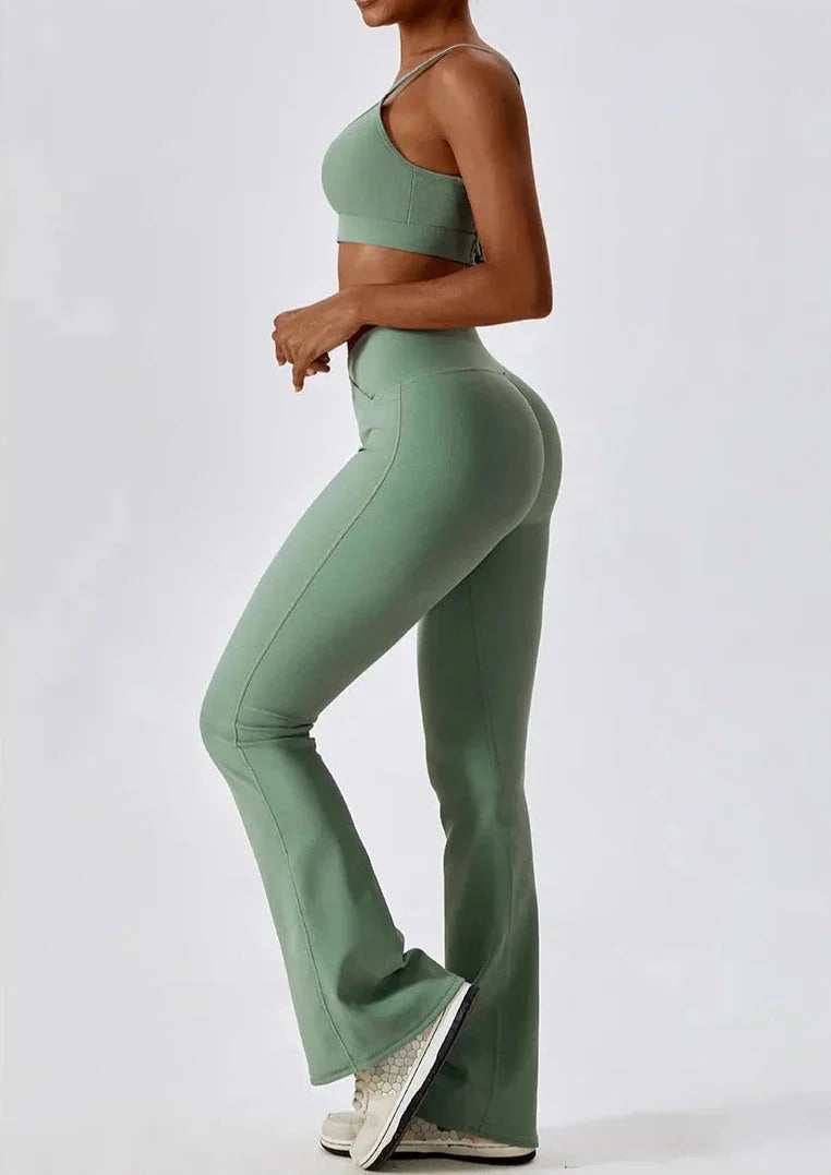 Soulmate Flared Ensemble - Stylish Leggings & Chic Top