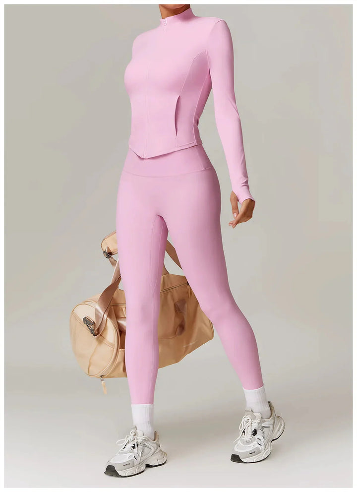 Enchanting Workout Tracksuit Set - Stylish Leggings & Top