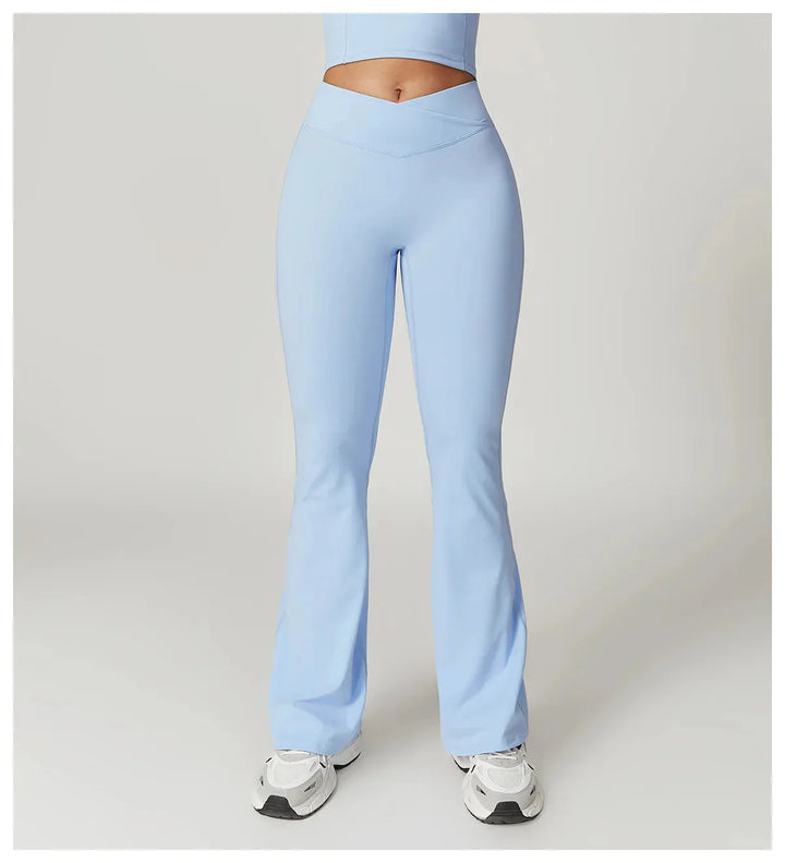 Chase Elegant High-Waisted Flared Trousers