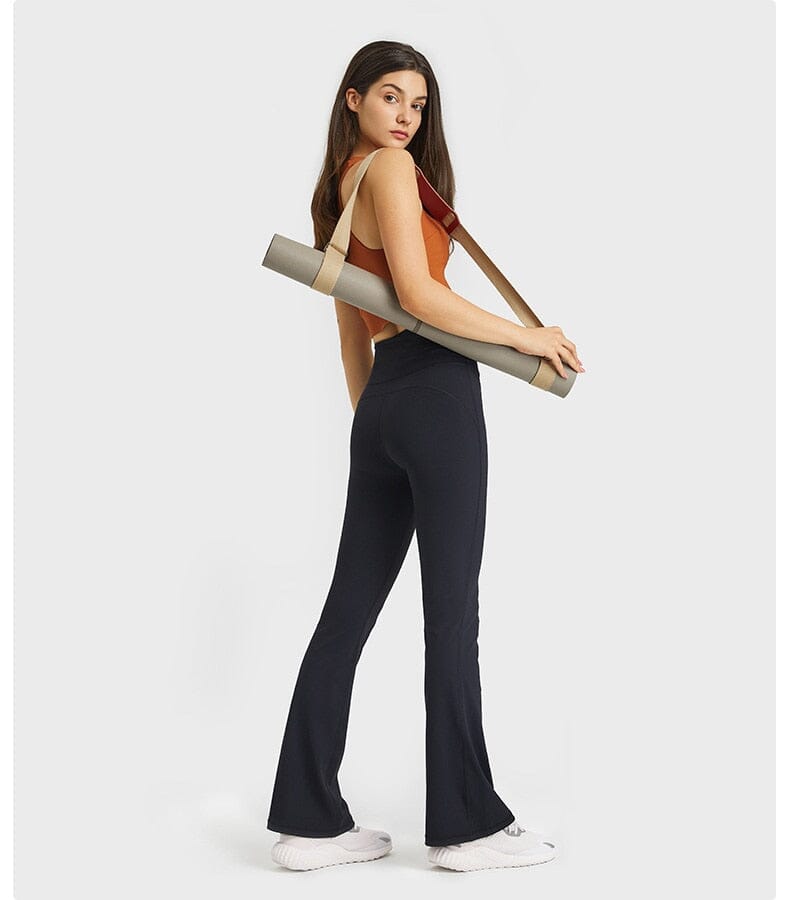 Chic Jade Bell-Bottom Trousers for Effortless Style