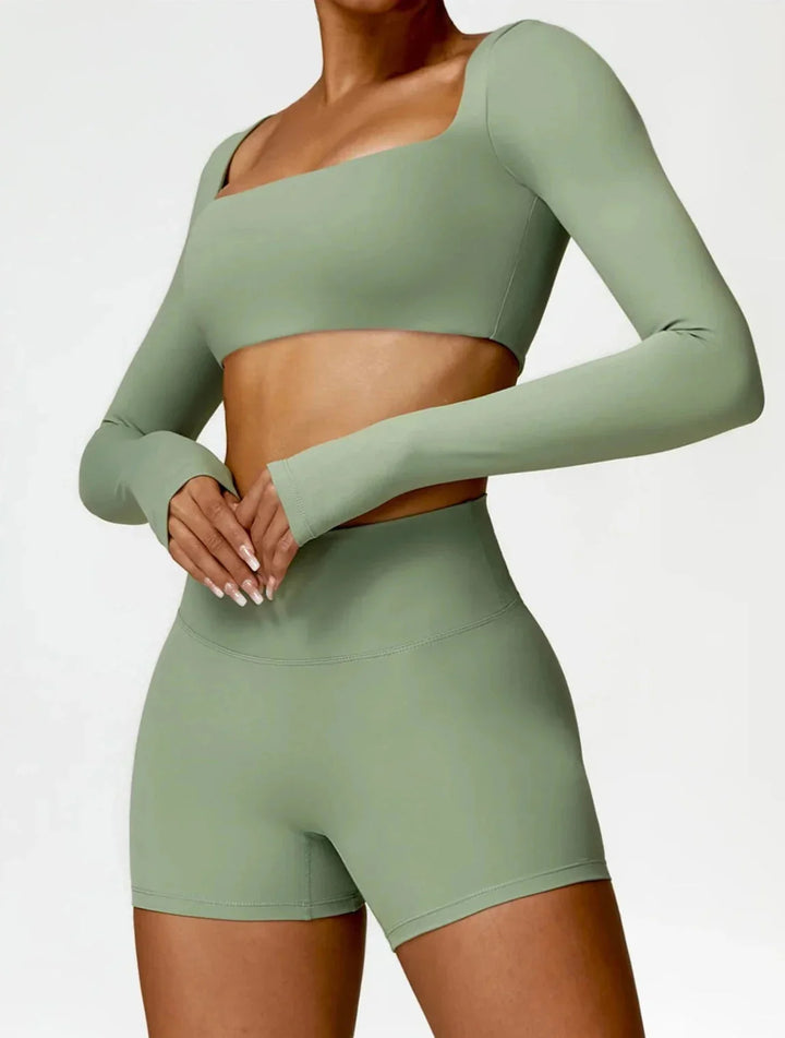 Elevate Your Activewear: Charm Flex Performance Top & Shorts Set