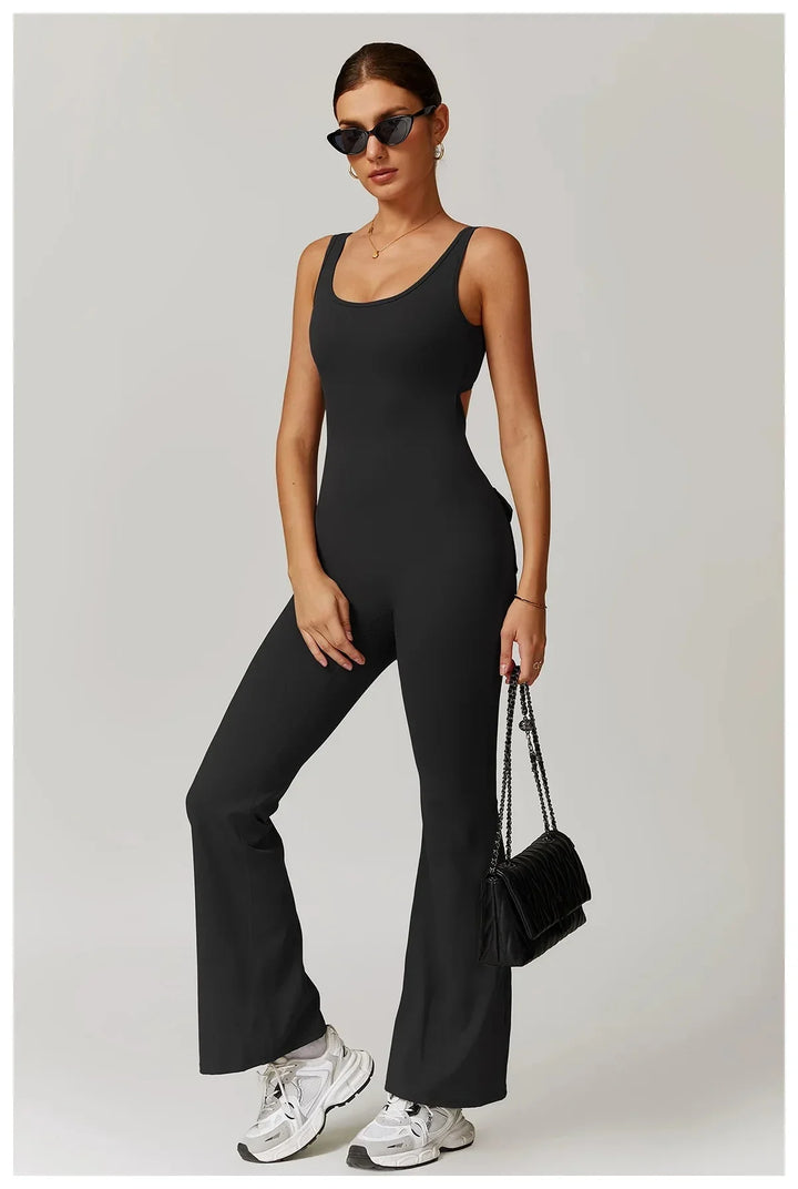 Chic & Stylish Flared Pocket Jumpsuit