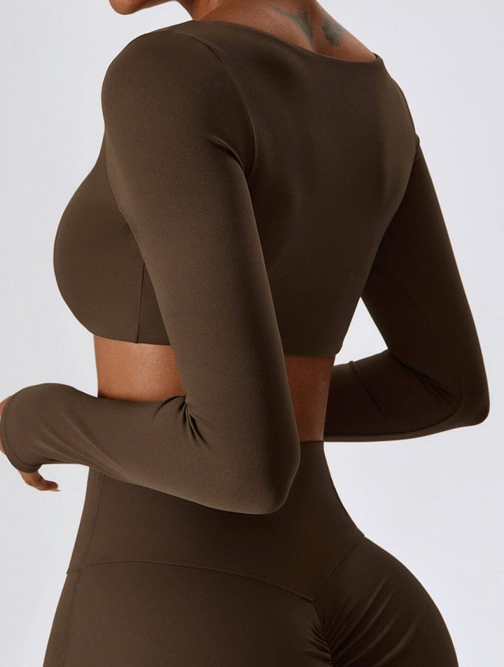 Adventure-Ready Long Sleeve Crop Top