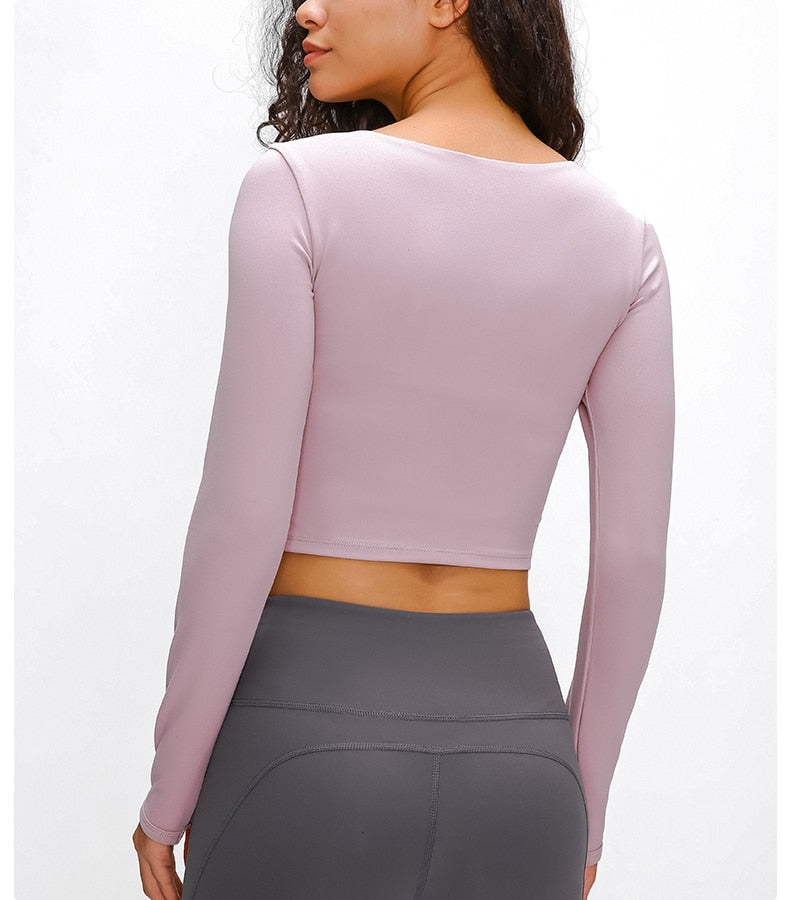 Stylish Hollow-Out Yoga Top