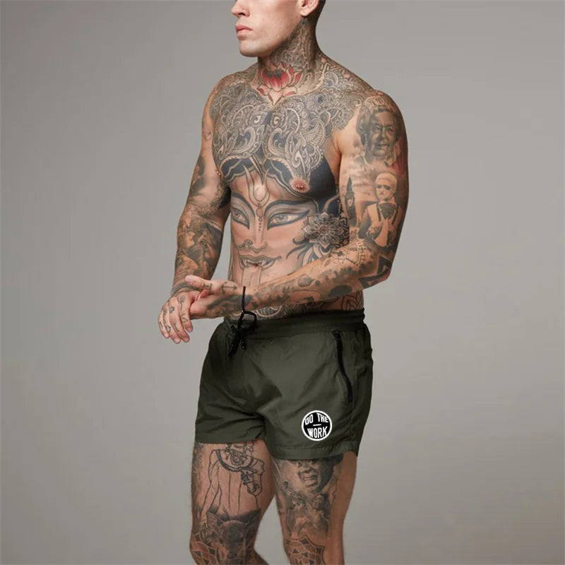 Green Track Shorts