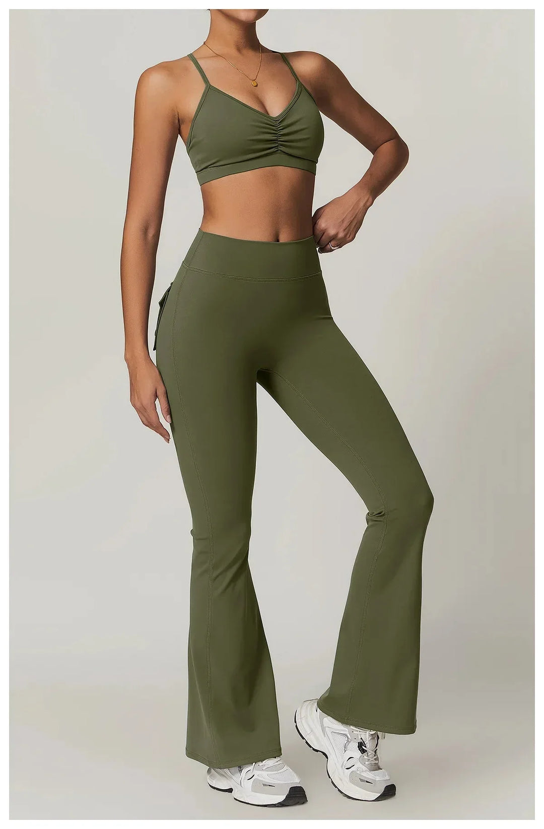Stylish League Flared Pocket Leggings for Ultimate Comfort and Versatility