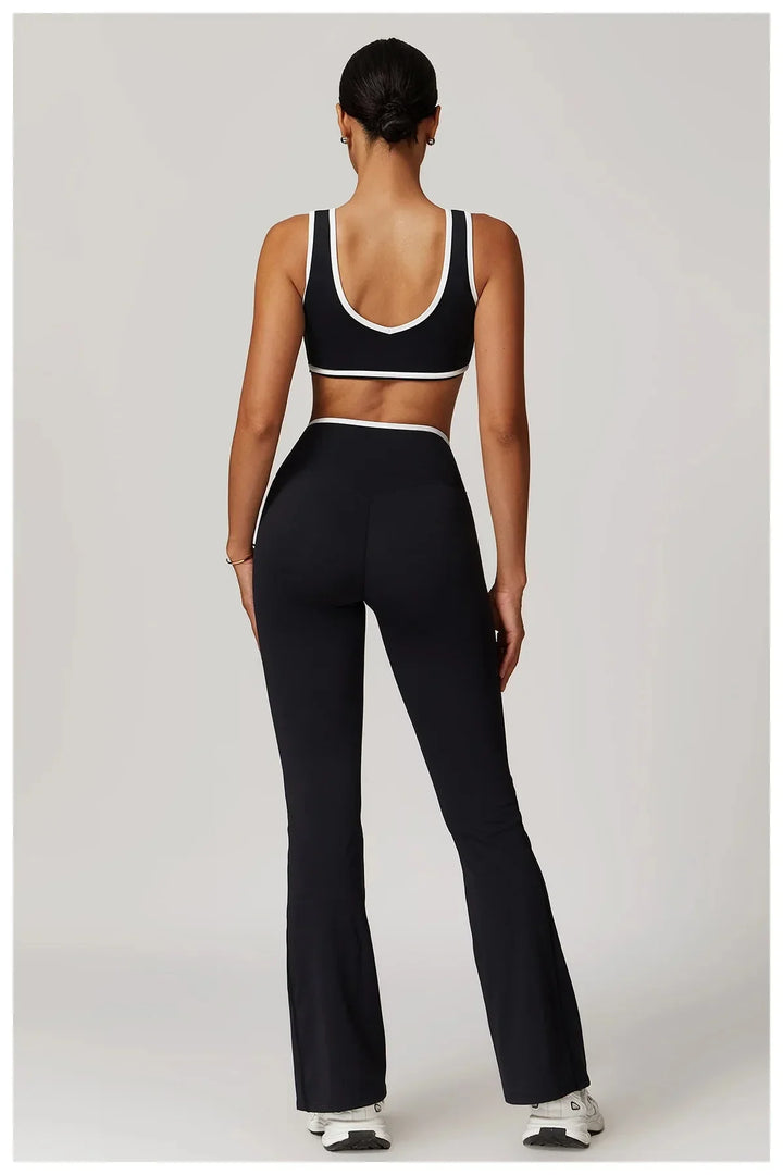 Elevate Your Workout: Myriad Gym Set with Stylish Leggings and Supportive Bra