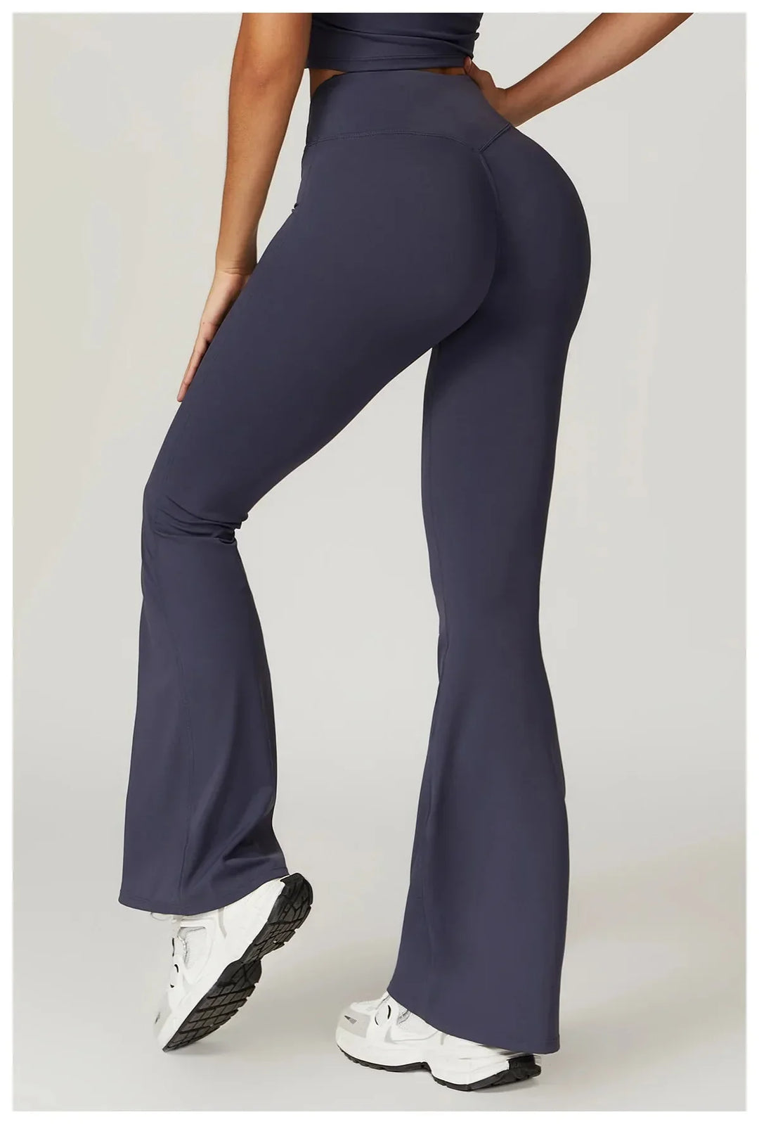 Chase Elegant High-Waisted Flared Trousers