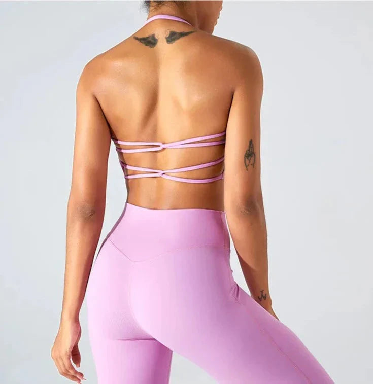 Savvy Double Cross Back Sports Bra