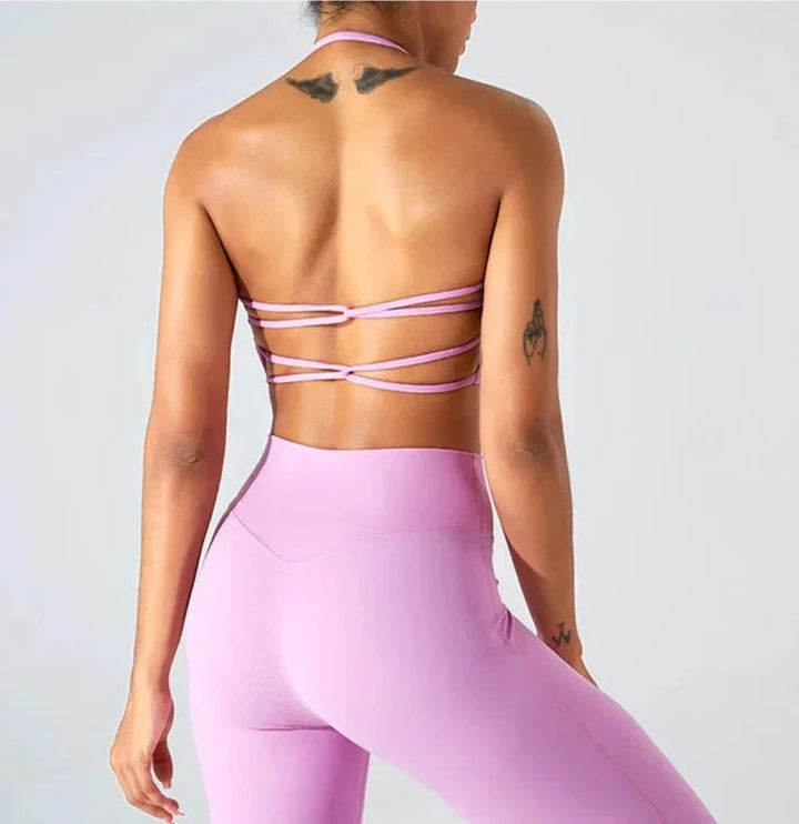 Savvy Double Cross Back Sports Bra