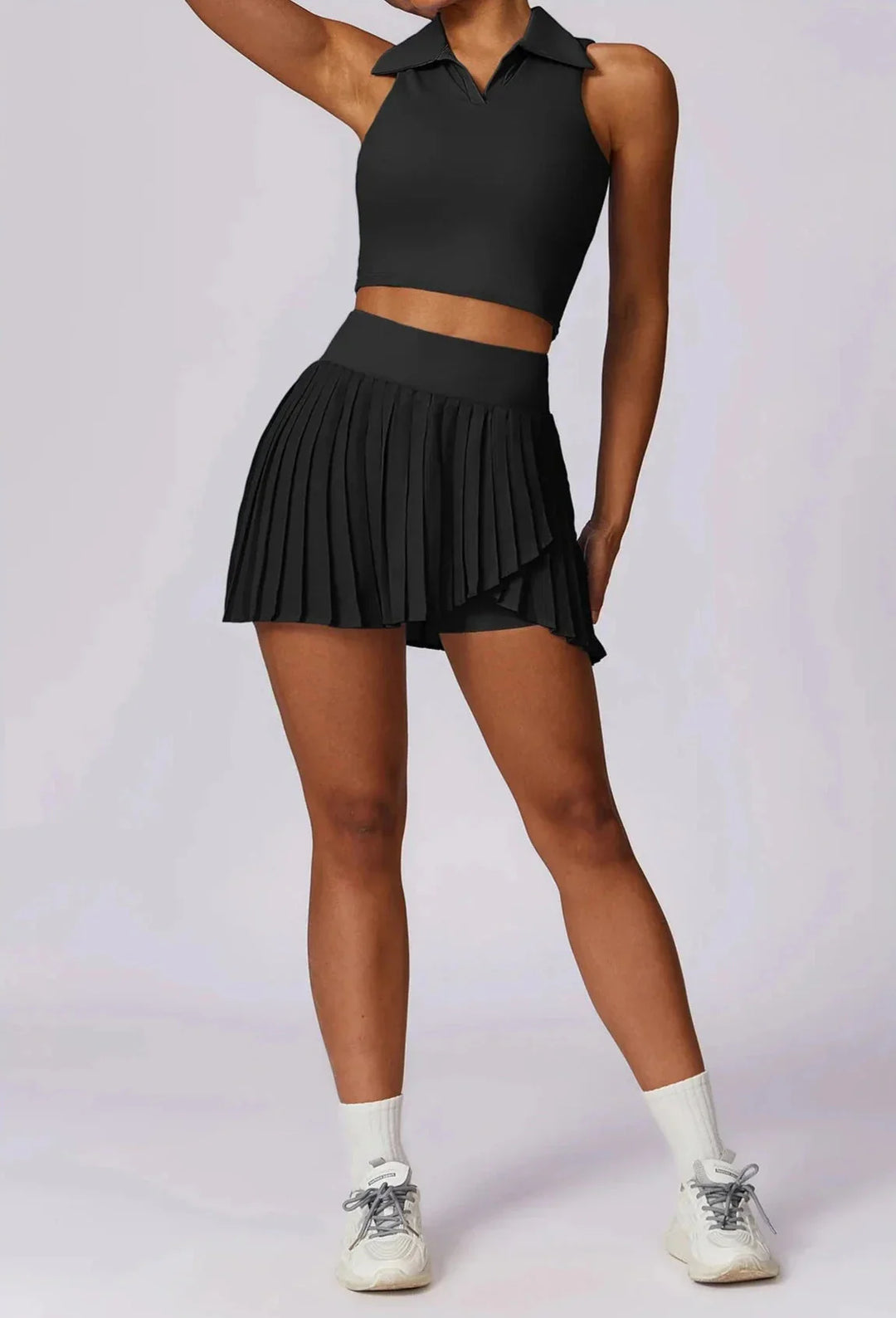 Catch the Summer Vibe Tennis Set - Stylish Skirt & Top Combo