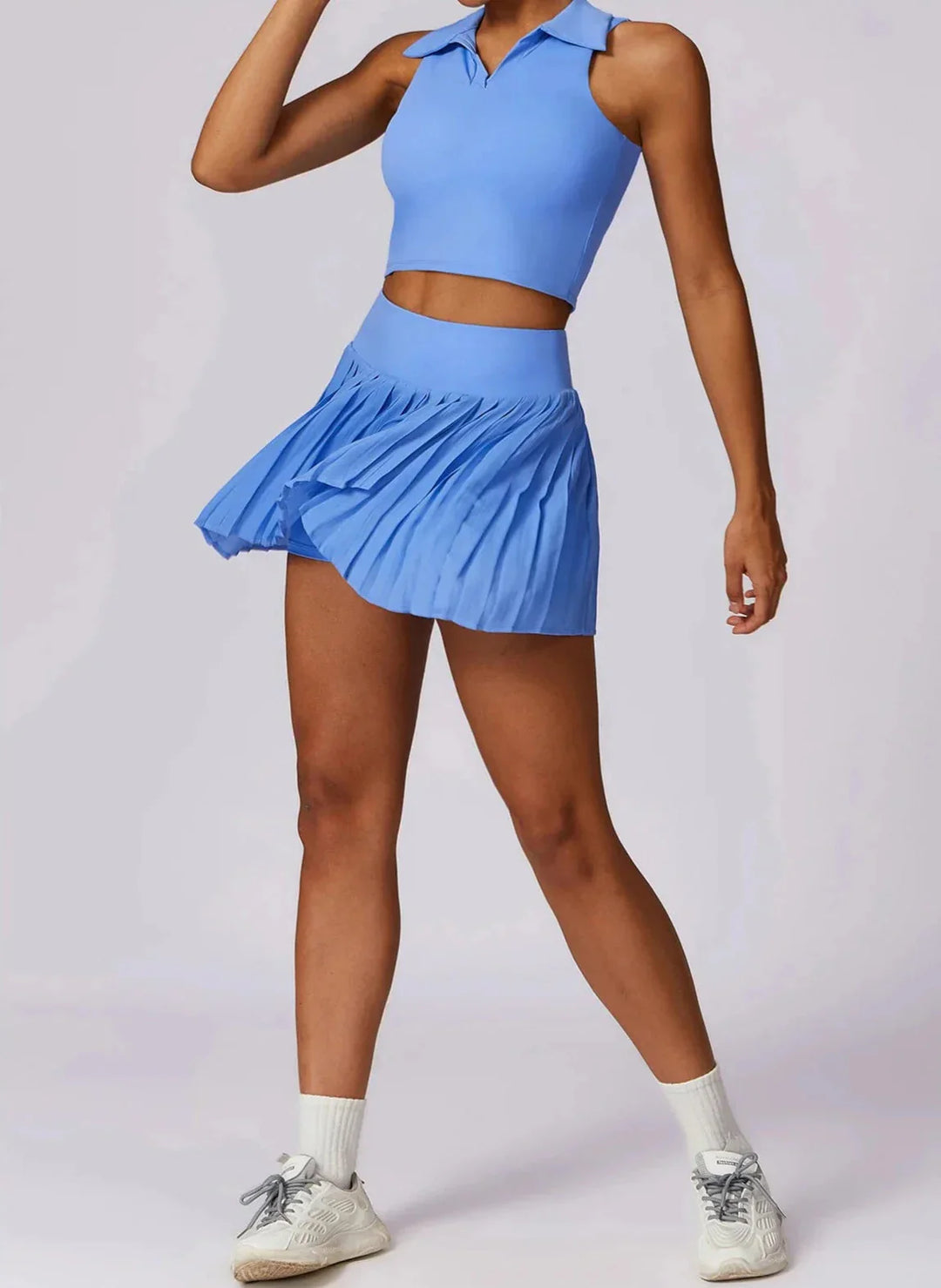 Catch the Summer Vibe Tennis Set - Stylish Skirt & Top Combo