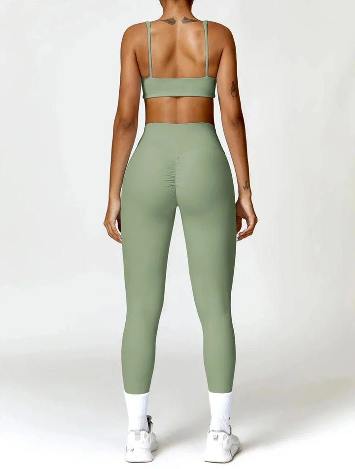 Elevate Your Workout with the Charm Flex Performance Bra and Leggings Set