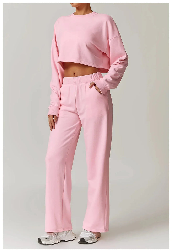 Ultimate Fitness Ensemble - Stylish Pants & Top Combo