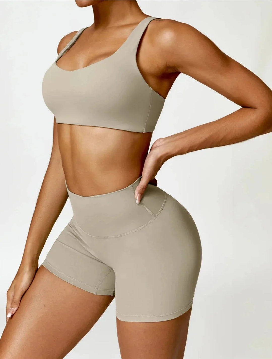 Elevate Your Workout with the Charm Flex Performance Bra and Shorts Set