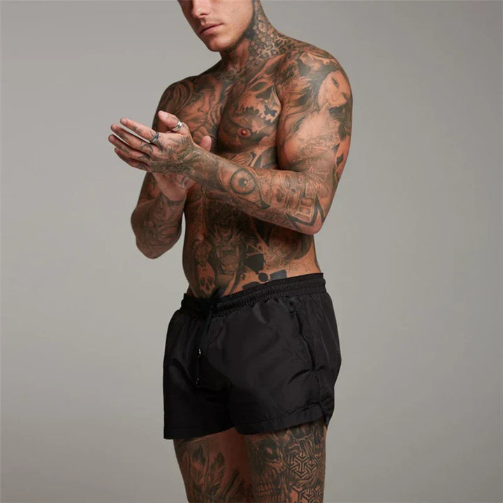 Black Stride Running Shorts