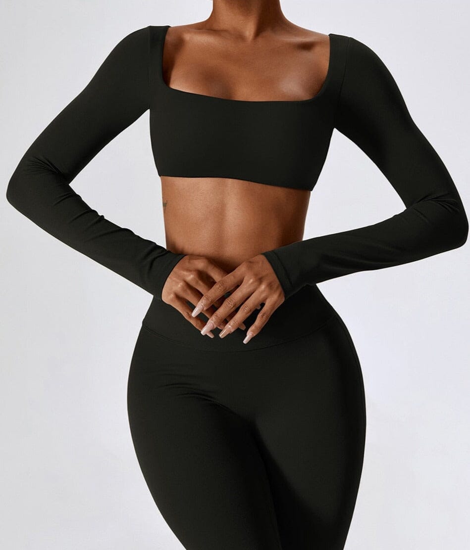 Adventure-Ready Long Sleeve Crop Top