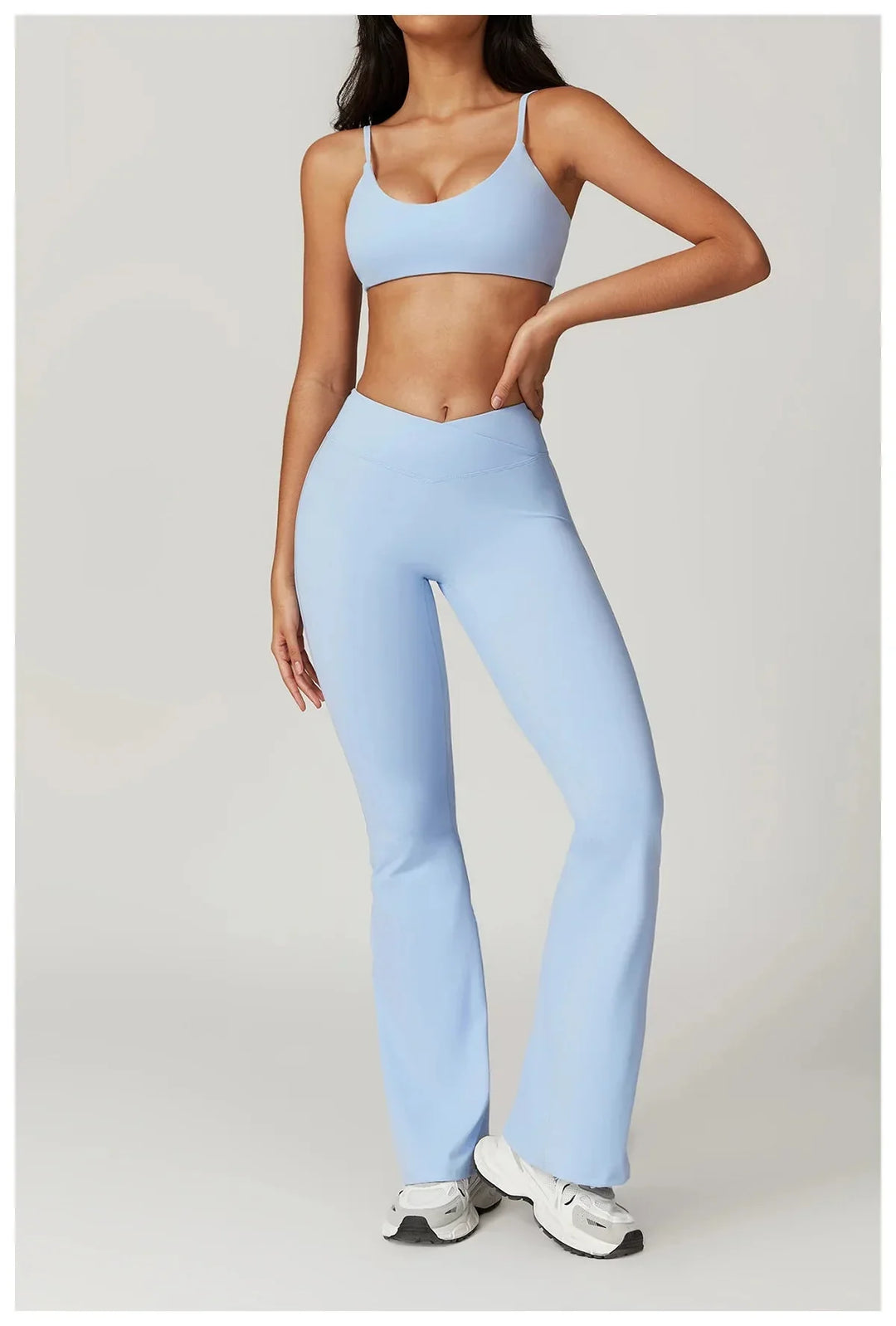 Chase Elegant High-Waisted Flared Trousers