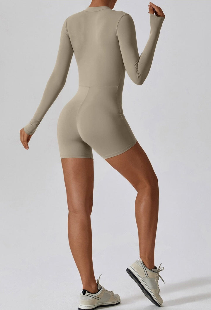 Chic Element Zip-Up Jumpsuit for Effortless Style