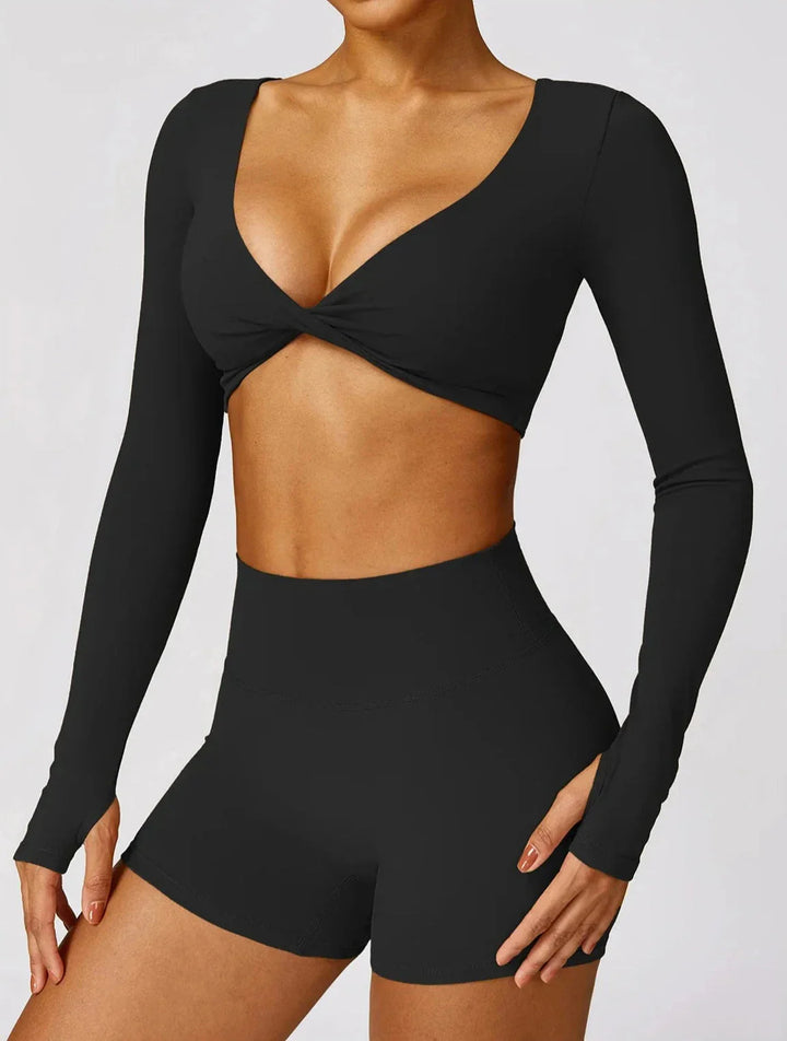 Chic Long Sleeve Cropped Top for Ultimate Comfort