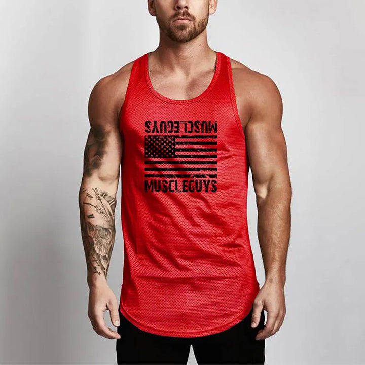 Red MuscleGuys Tank Top 1.0