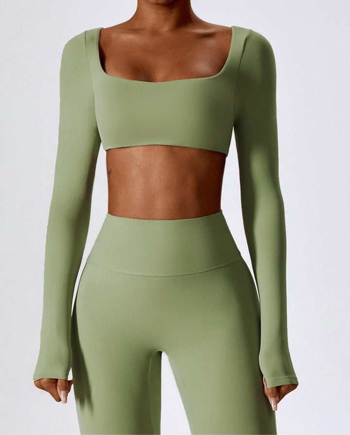 Adventure-Ready Long Sleeve Crop Top