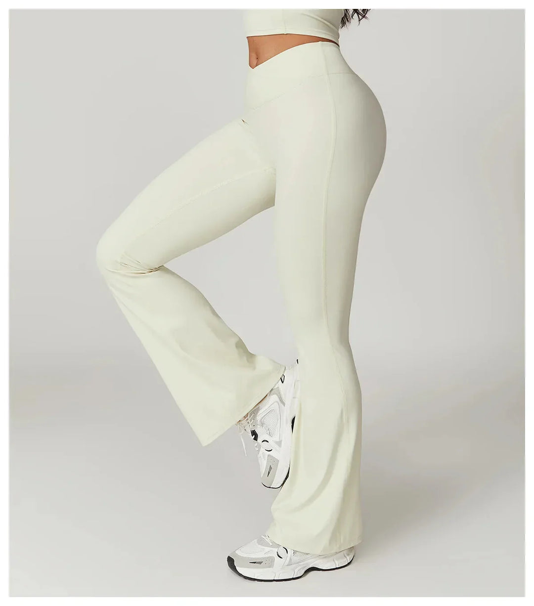 Chase Elegant High-Waisted Flared Trousers