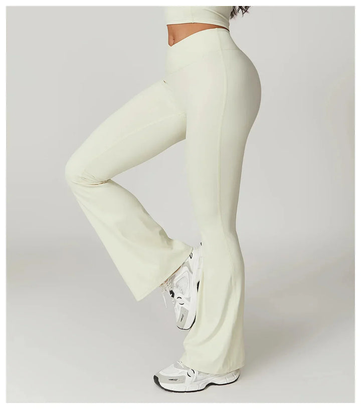 Chase Elegant High-Waisted Flared Trousers