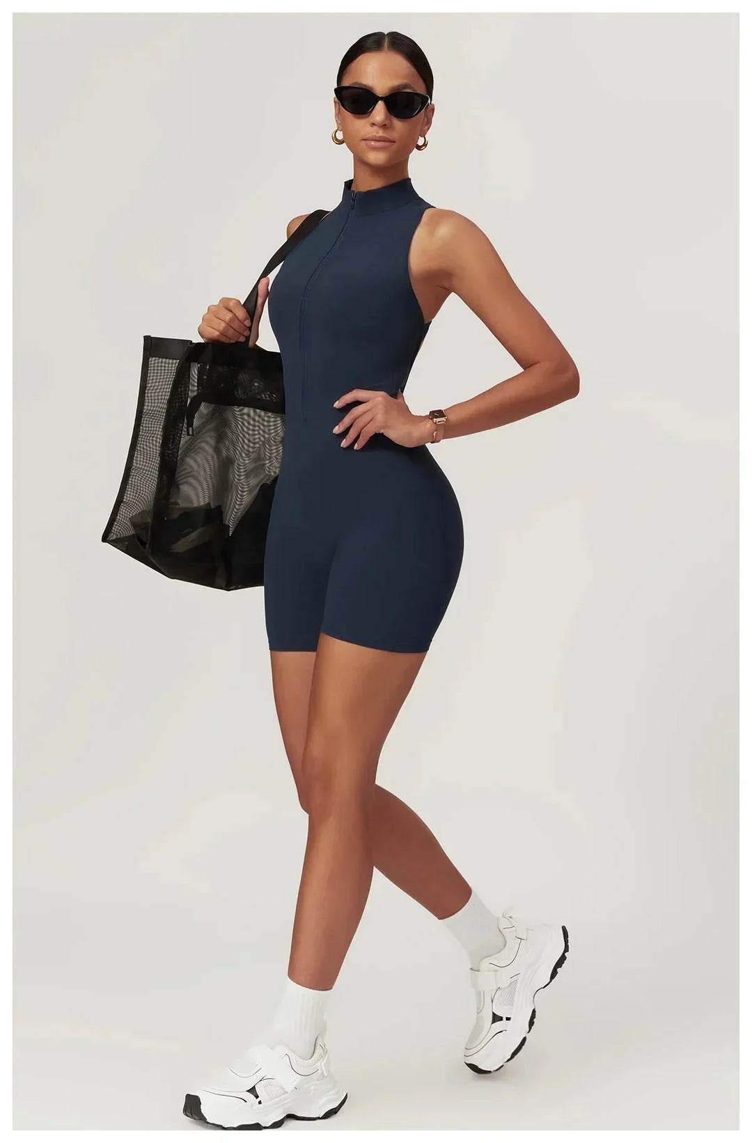 Chic Regent Zip-Up Jumpsuit for Effortless Style