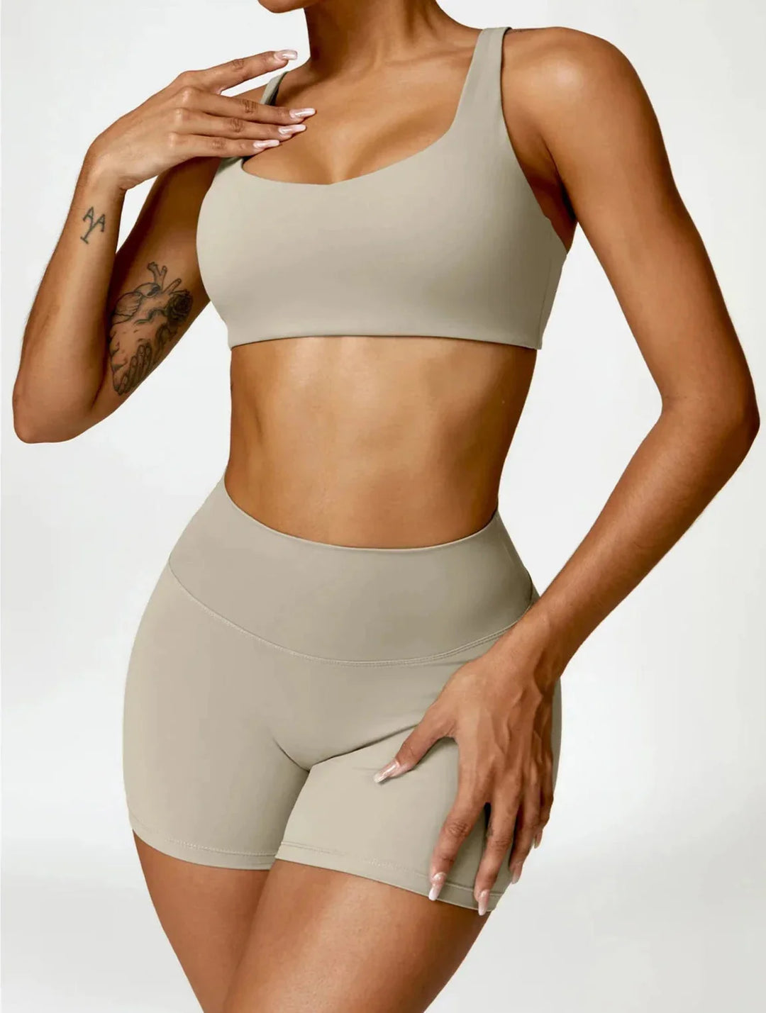 Elevate Your Workout with the Charm Flex Performance Bra and Shorts Set