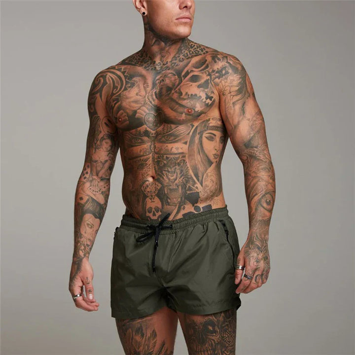 Green Stride Running Shorts