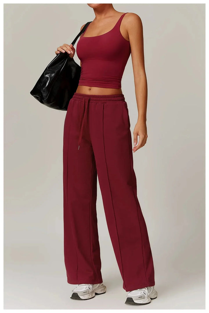 Ultimate Synergy Workout Set - Stylish Crop Top & Trendy Pants
