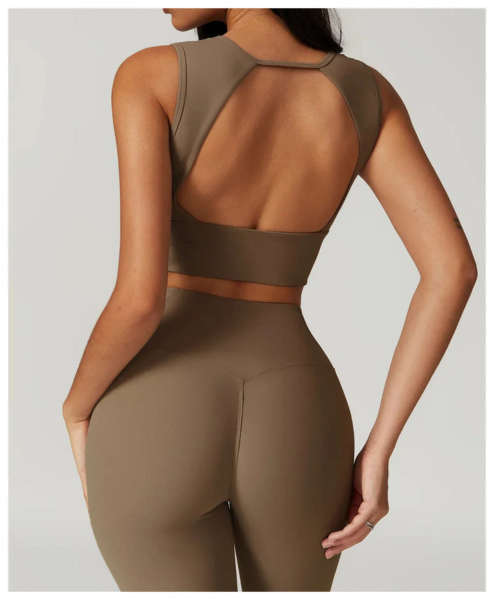 Elevate Your Game: Backless Performance Leggings & Top Set