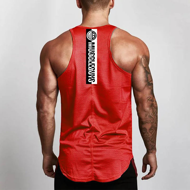 Red MG Core Tank Top