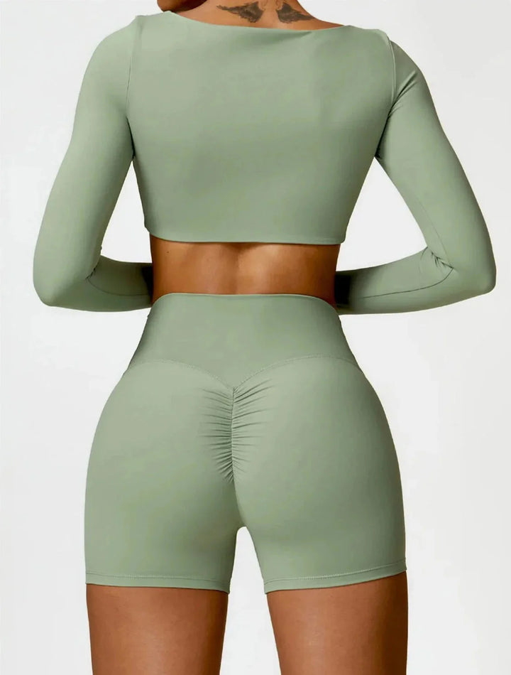 Elevate Your Activewear: Charm Flex Performance Top & Shorts Set
