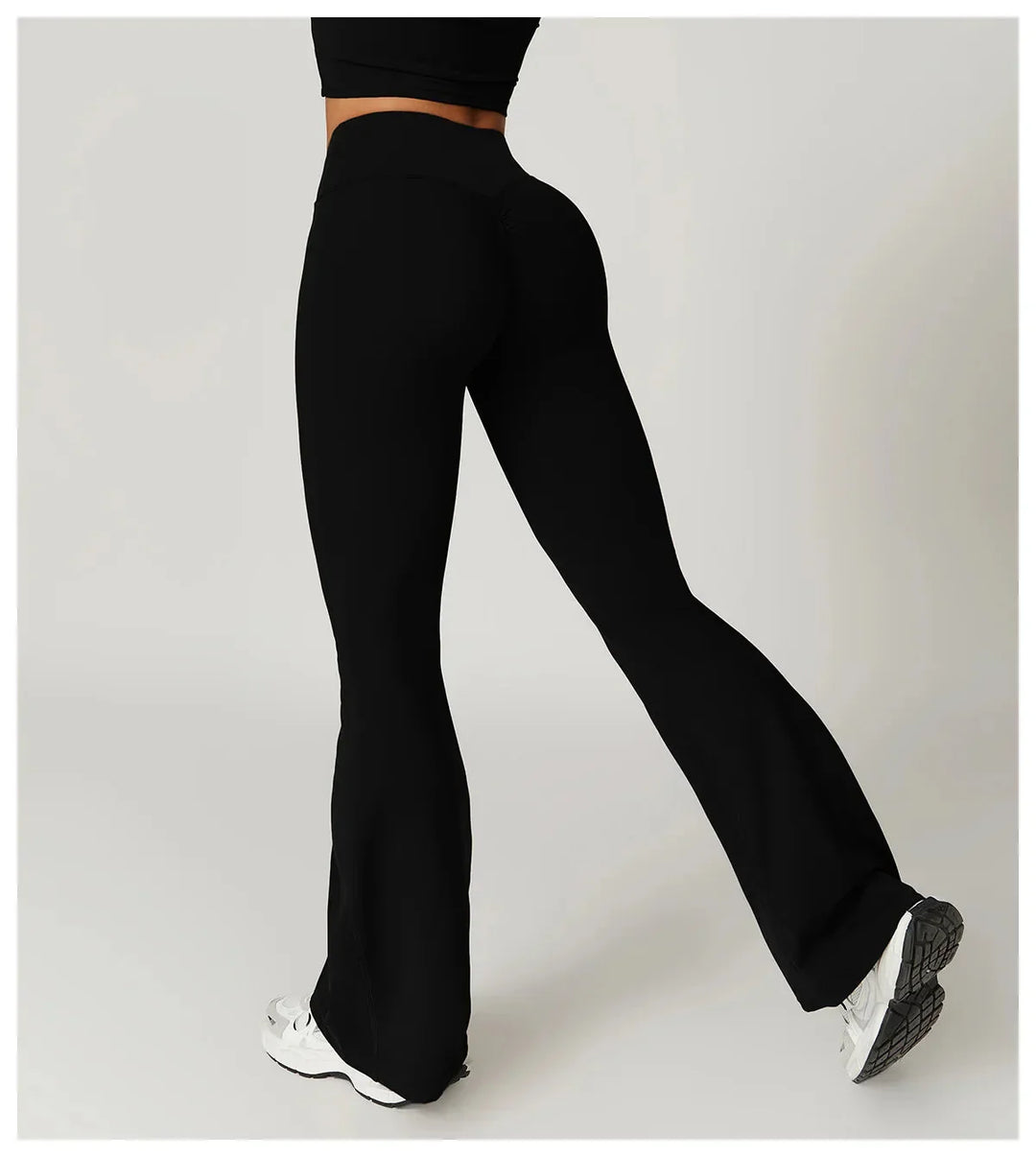 Chase Elegant High-Waisted Flared Trousers