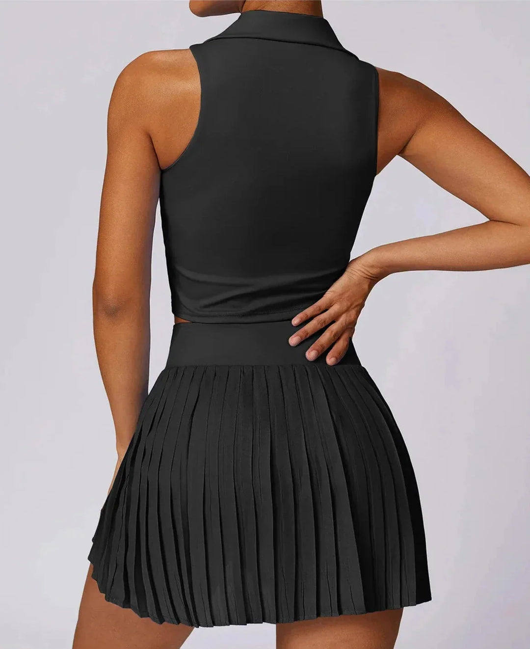 Catch the Summer Vibe Tennis Set - Stylish Skirt & Top Combo