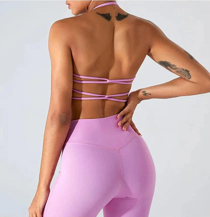 Savvy Double Cross Back Sports Bra
