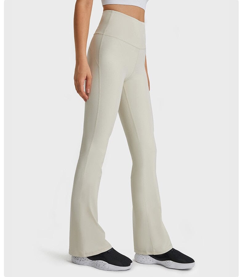 Chic Jade Bell-Bottom Trousers for Effortless Style