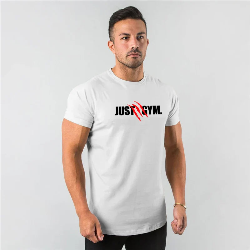 White Just Gym T-Shirt