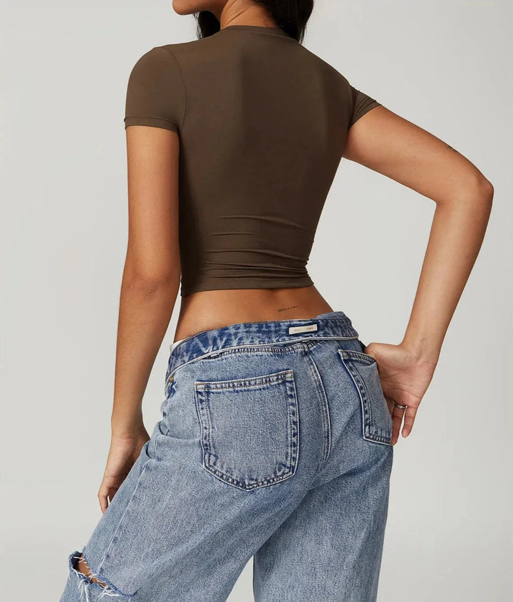 Celestial Breeze Short Sleeve Tank Top