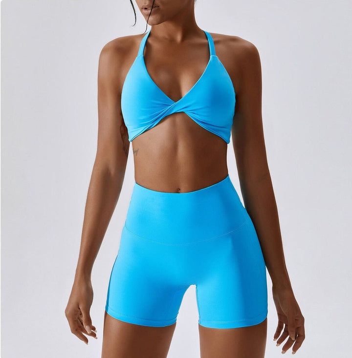 Elevate Your Practice with the Crest Yoga Ensemble: Stylish Shorts & Top Set