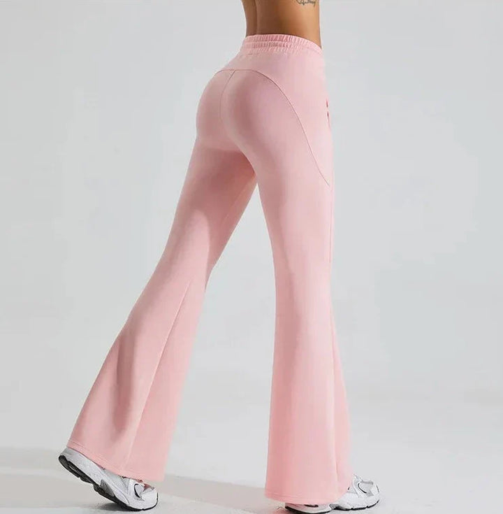 Chic Vibe Drawstring Flare Trousers