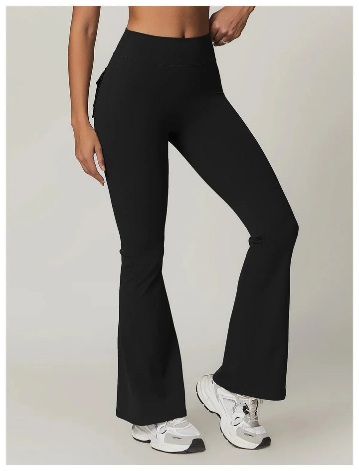 Stylish League Flared Pocket Leggings for Ultimate Comfort and Versatility