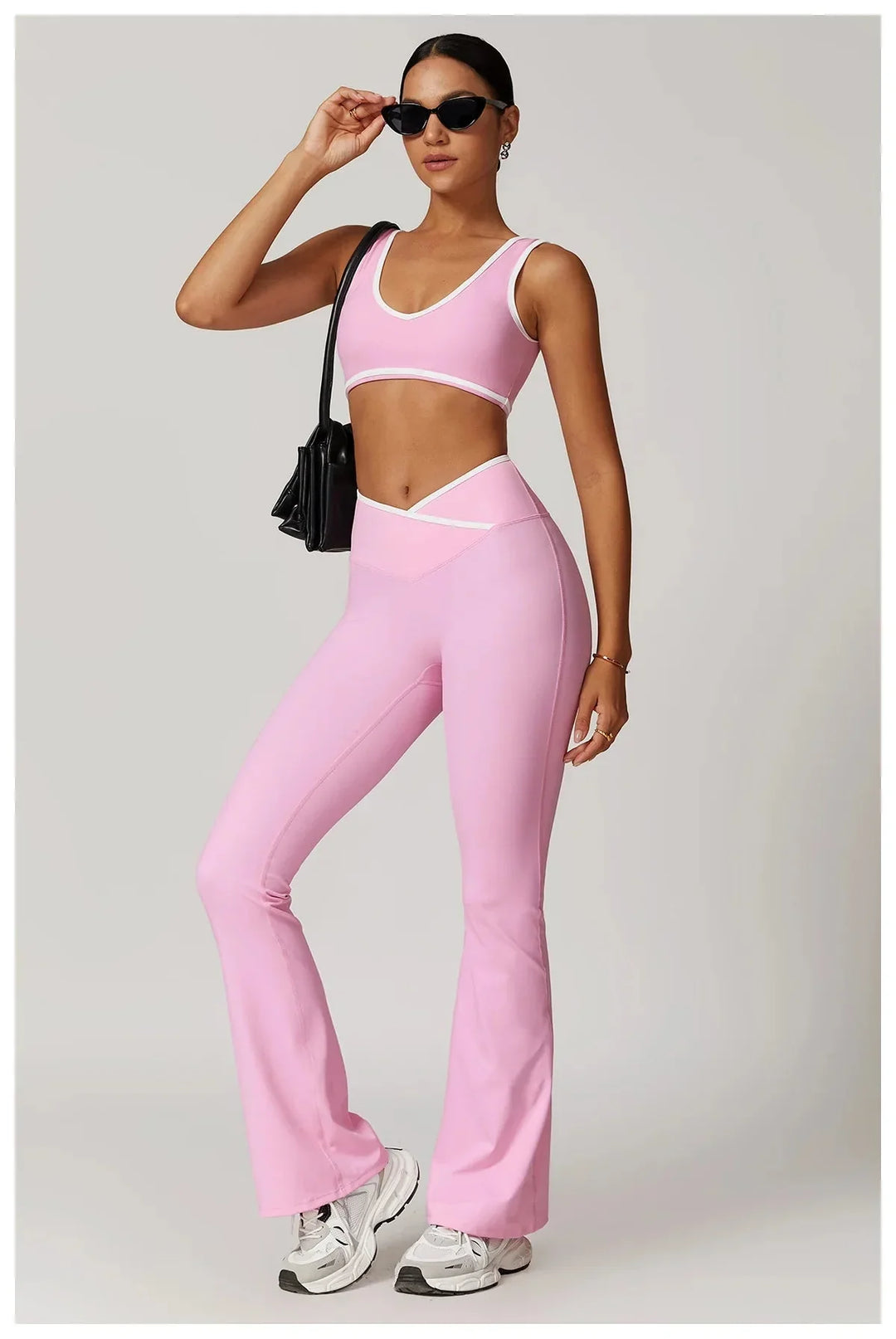 Elevate Your Workout: Myriad Gym Set with Stylish Leggings and Supportive Bra
