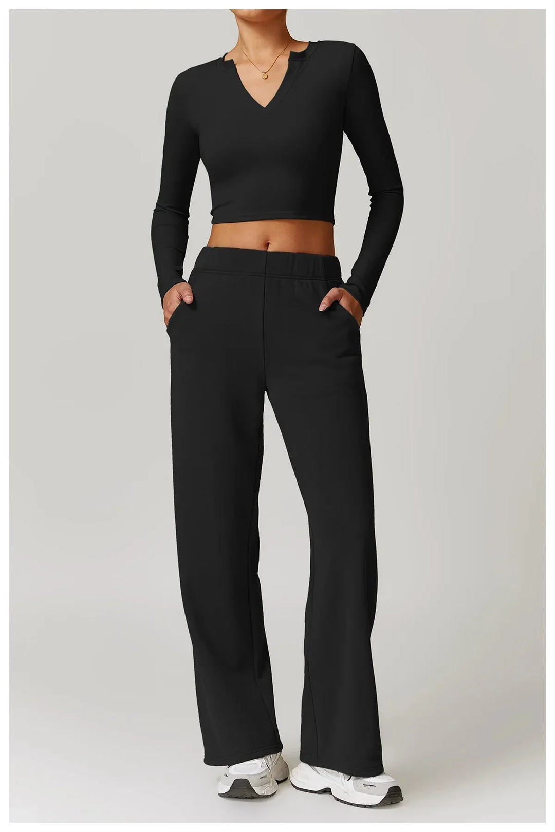 Transform Your Workout: Obsession Long Sleeve Activewear Set - Stylish Top & Comfy Pants