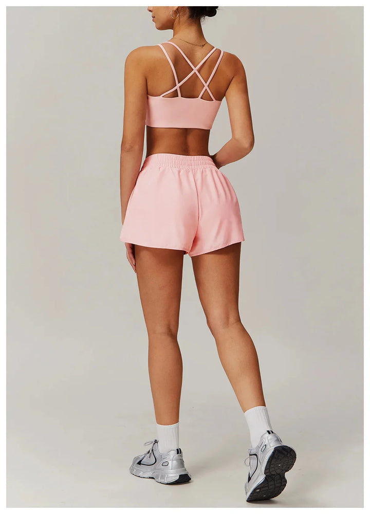 Personalized Gym Ensemble - Stylish Shorts & Matching Top