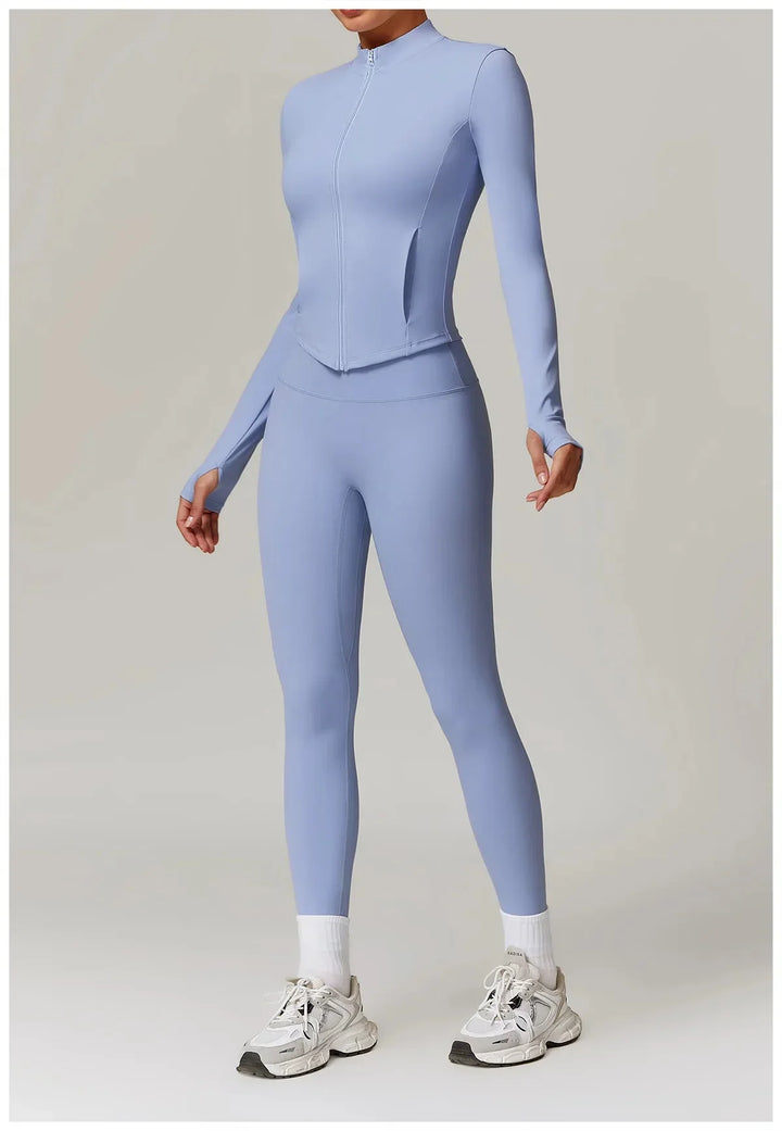 Enchanting Workout Tracksuit Set - Stylish Leggings & Top