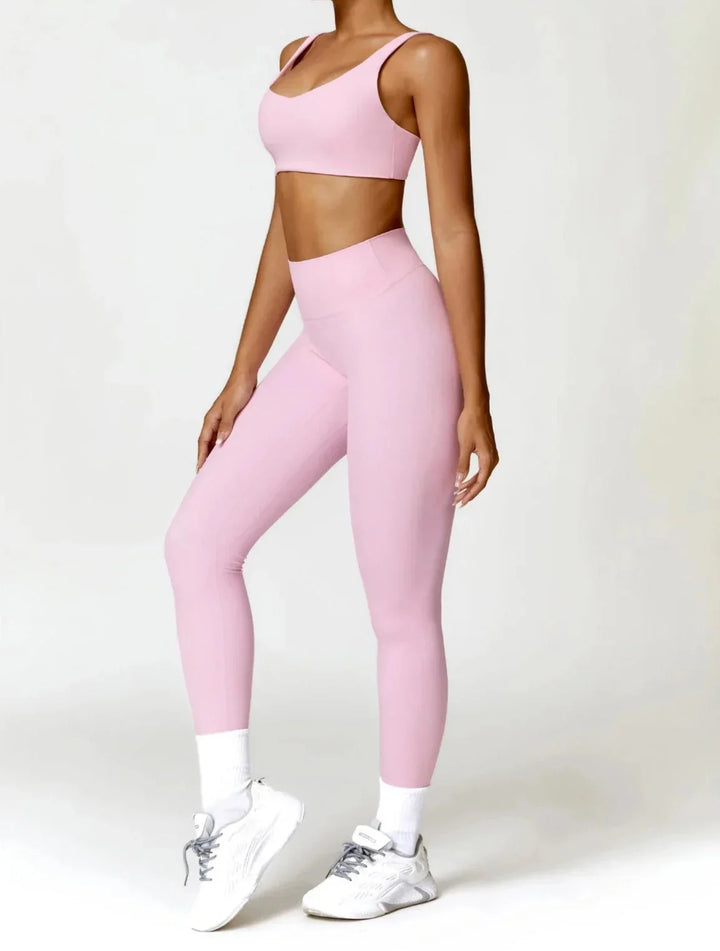 Elevate Your Workout with the Charm Flex Performance Bra and Leggings Set
