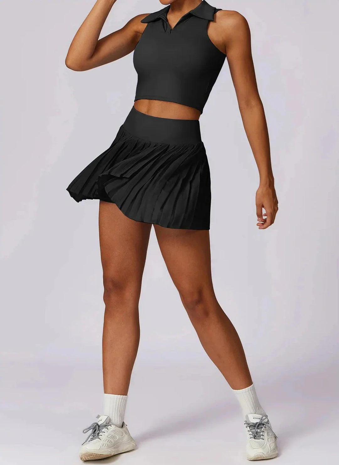 Catch the Summer Vibe Tennis Set - Stylish Skirt & Top Combo